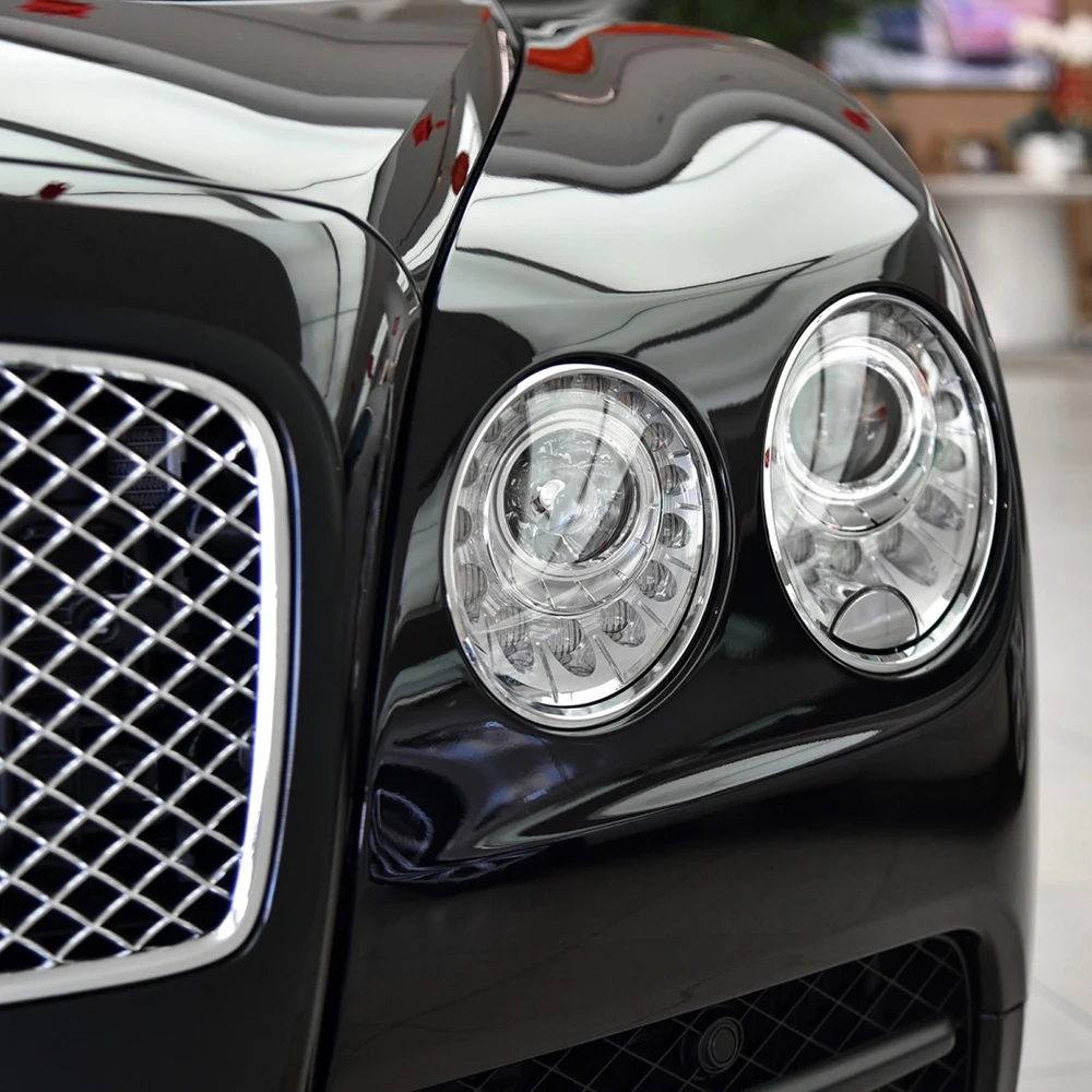 Headlight Lens Cover Lampshade Transparent Car Front Headlamp Shell Left Right Plastic Cover For Bentley Flying Spur 2013 - 2019 6