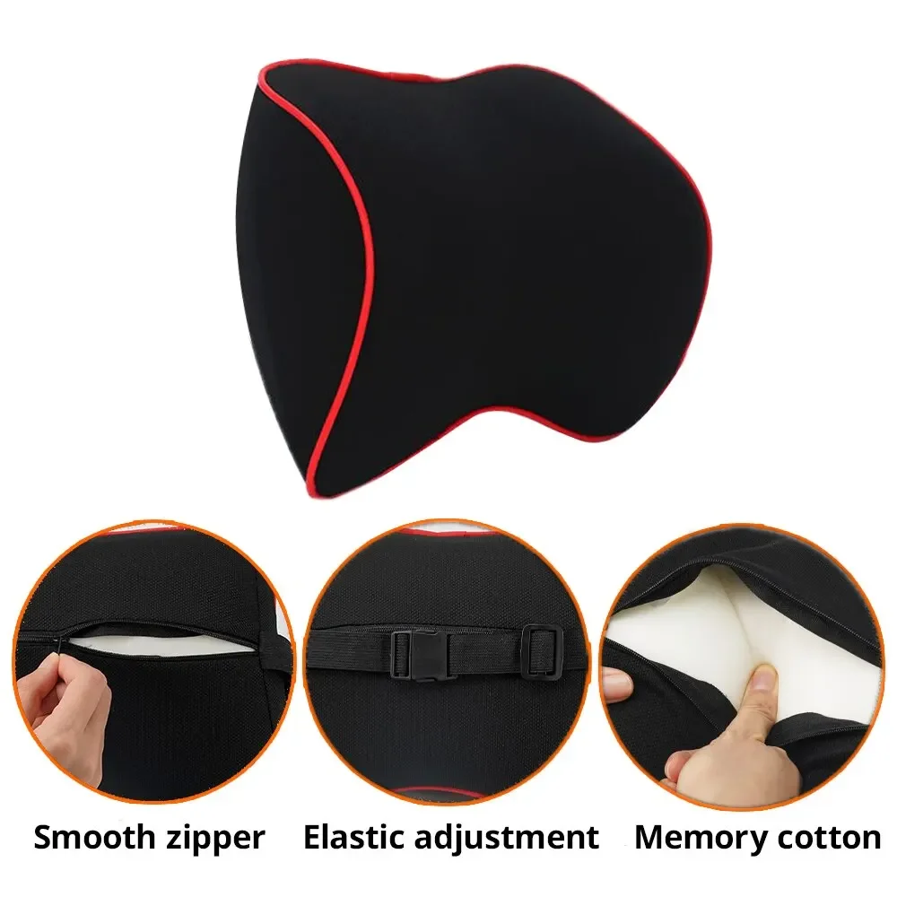 1pcs Car Neck Headrest Pillow Accessories Cushion Auto Seat Head Support Neck Protector Automobiles Seat Neck Rest Memory Cotton