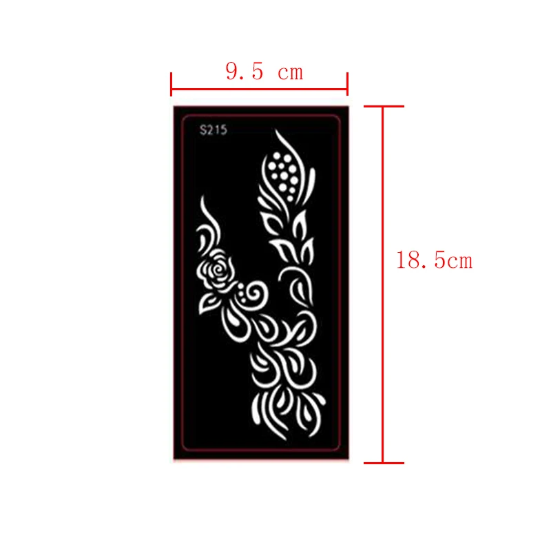 15 Types Options Professional Henna Stencil Temporary Hand Tattoo Body Art Sticker Indian Glitter Airbrush Tattoo Templates