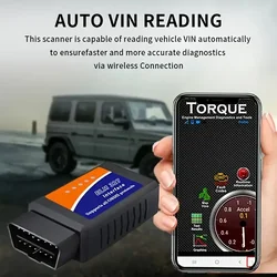 Compact Obd2 Wireless Diagnostic Scanner - Unlock Your Car'S Hidden Potential, No Battery Required