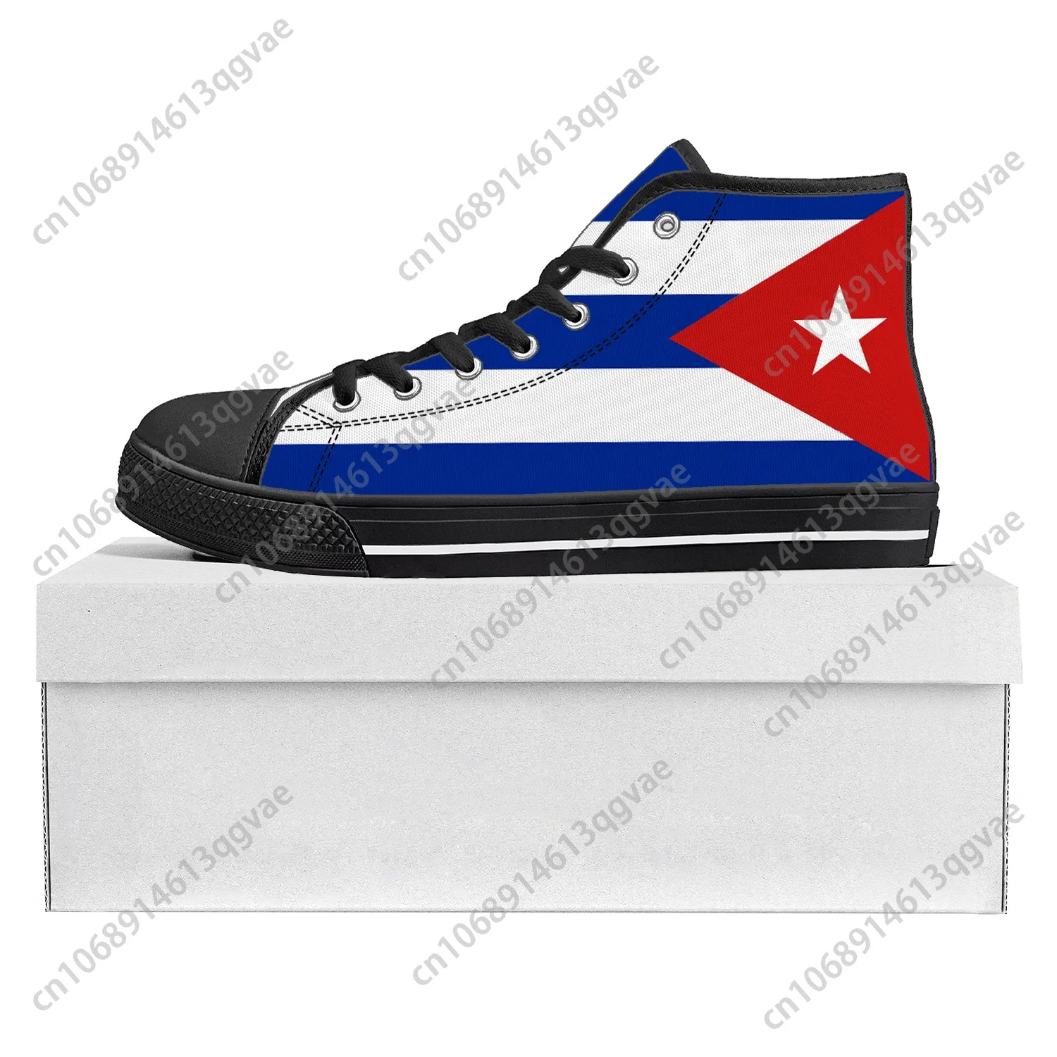 Cuban Flag High Top High Quality Sneakers Mens Womens Teenager Canvas Sneaker Cuba Casual Couple Shoes Custom Shoe