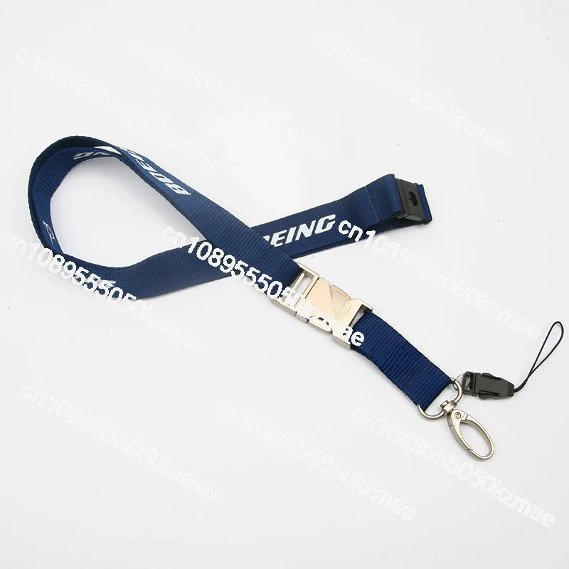 Airbus AIRBUS Boeing metal buckle hanging rope easy to pull buckle wide version work ID card set crew chest card boarding pass