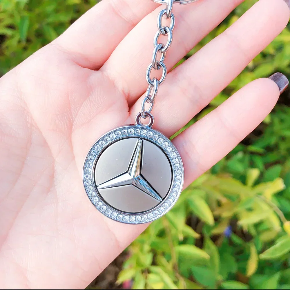 Zinc Alloy Key Ring Accessories For Mercedes Benz AMG Smart W108 W124 W126 W140 W168 W169 W176 W177 W203 W204 Keychain Pendant