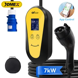 JDMEX 7KW EV Charger Portable Type2 GB/T 32A 1Phase EVSE Wallbox Charging for Electric Vehicle With Wireless APP Control Type1