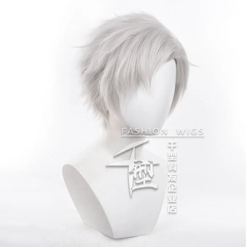 لعبة الحب والمساحة العميقة تأثيري الباروكات سيلوس 30 سنتيمتر الشعر القصير سيلوس تأثيري مقاومة للحرارة الاصطناعية الشعر الطرف + غطاء شعر مستعار @ 0Z *