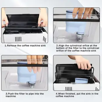 Balení po 1/2/4 ks kávových filtrů CA6903 kompatibilních s Philips AquaClean, speciální filtr Aqua Clean proti usazování vodního kamene a vodní filtr pro Super... 6 nejlepší prodej Náhradní díly pro kávovary Philips - №3