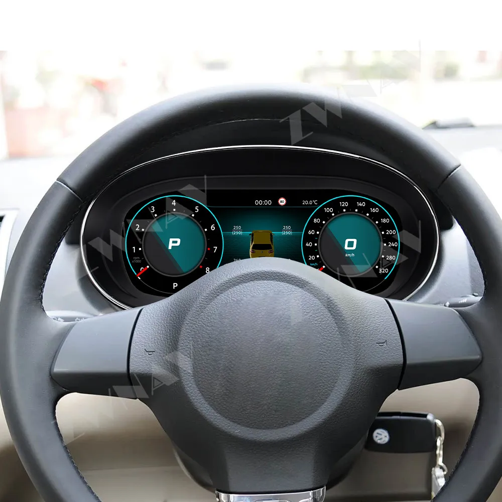 Tablero Digital de 12,3 pulgadas para Volkswagen POLO 2009-2016 Panel de instrumentos LCD pantalla de conducción cabina grupo de instrumentos virtuales
