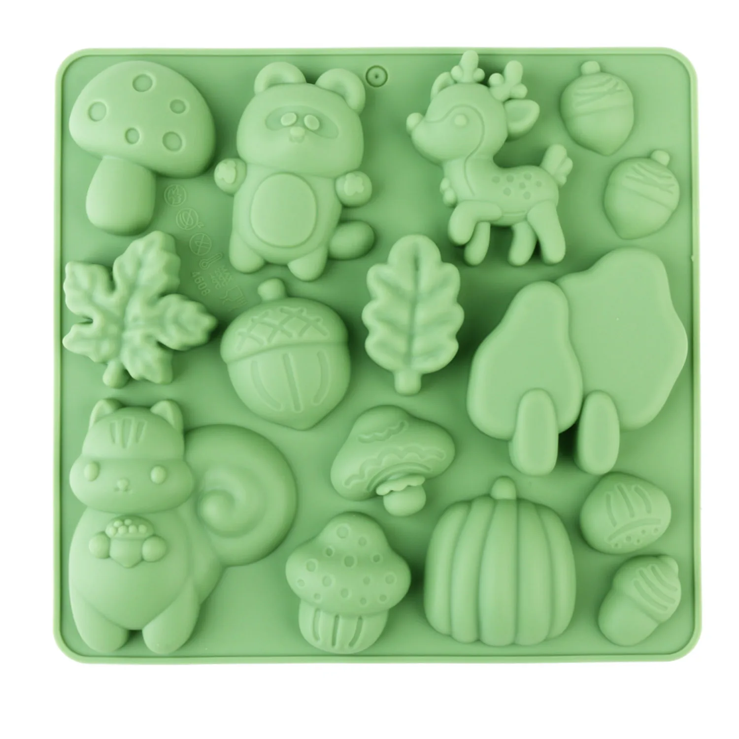 1 Silicone Cake Mold in the Shape of Animals, Including Squirrels and Deer, Silicone Candy Mold, Chocolate Mold, Pudding Mold, Baking Tool, Can Be Used to Make Candy, Pudding, Jelly, Cake Decorations, and Resin Crafts view 6