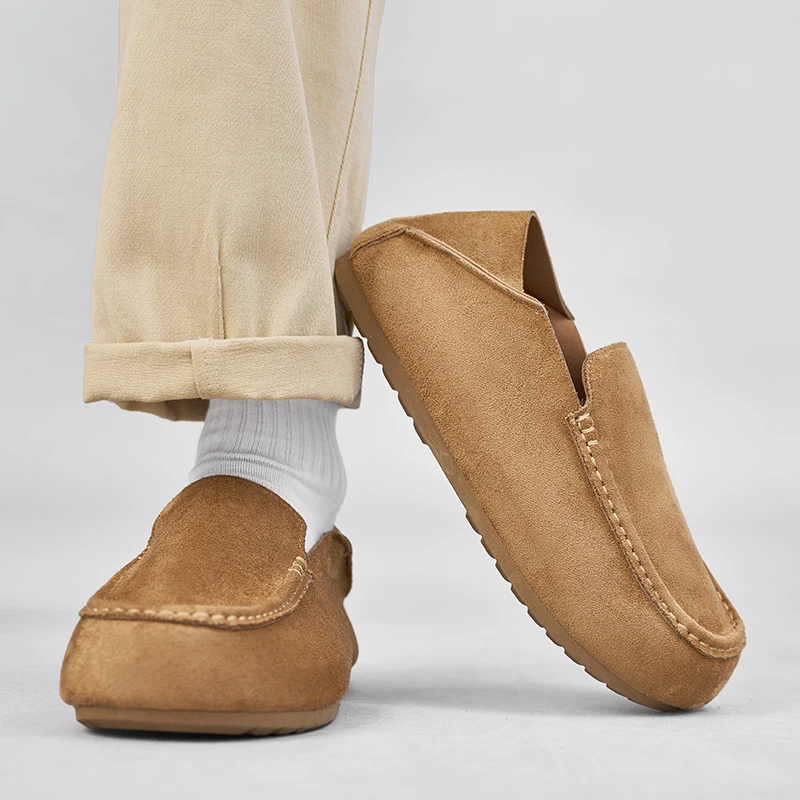 2026 Autumn New Breathable Lightweight Loafers Comfort Height Increasing Mule Slippers Versatile Simple Slip On Lazy Shoes