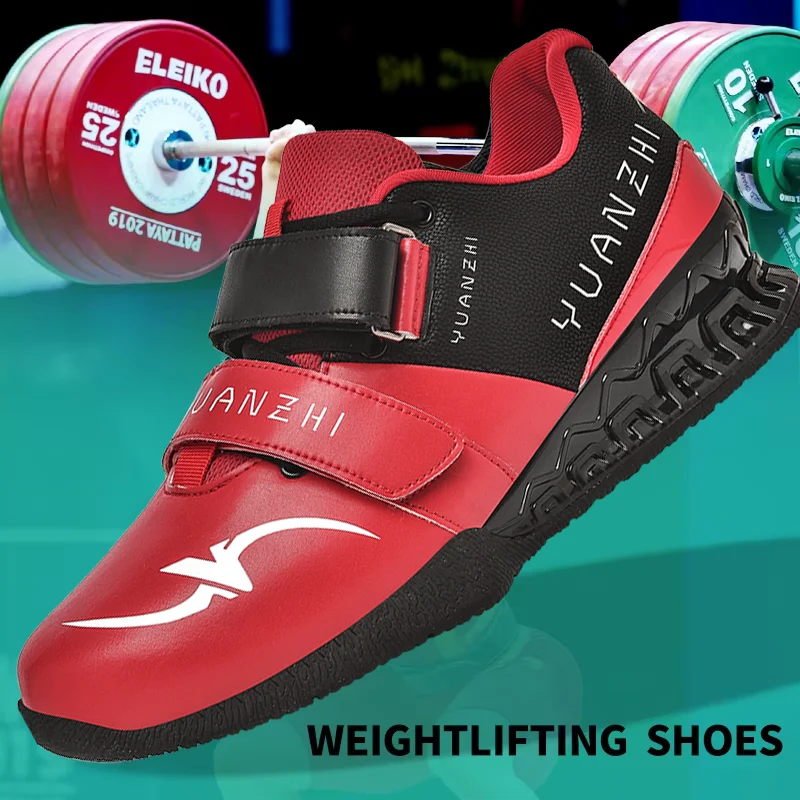 Weightlifting Shoes Professional Men Women Powerlifting Squat Training Hard Sole Gym Shoes with Stable Heel Non Slip Design