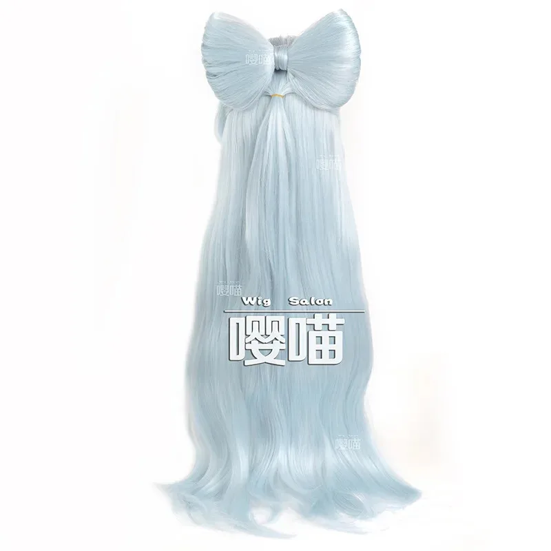 2025 aaa لعبة جينشين إمباكت يوميميميزوكي ميزوكي طويل أزرق مقاوم للحرارة شعر مستعار اصطناعي أنيمي شعر مستعار تأثيري s هالوين P