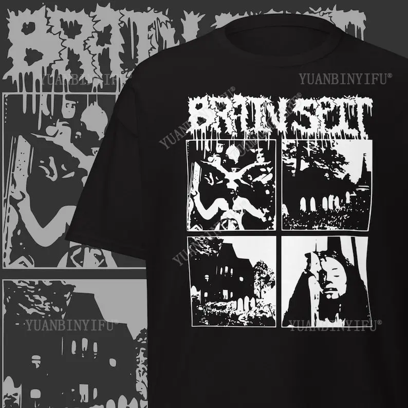 Brainspit T-Shirt Brutal Grindcore vêtements Goregrind groupe Merch Rock t-shirts Streetwear t-shirts à manches courtes hauts