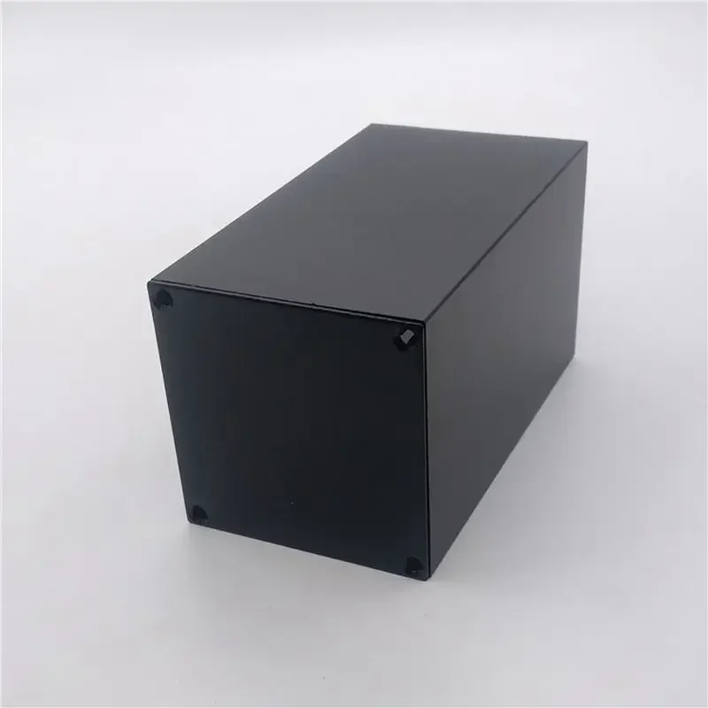 56*56*100mm Black Metal Junction Box Waterproof Aluminium Case PLC Project Instrument Amplifier Enclosure Electronic Housing