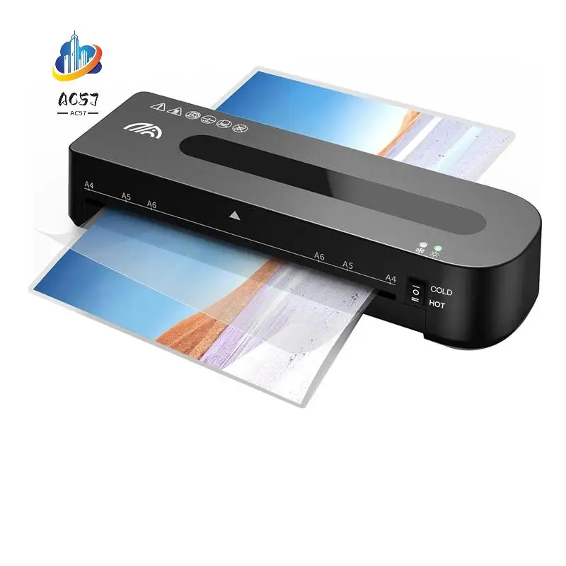 

AC57-Термальный ламинатор A4 Персональный ламинатор для учителей, мини-набор ламинаторов для школы, домашнего офиса, вилка стандарта США, простая в использовании
