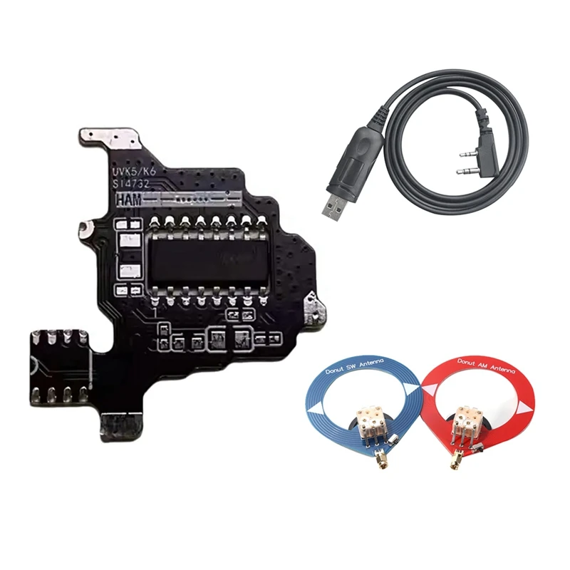 SI4732 Module Modification+2Xdonut Antenna For Quansheng K5/K6 Shortwave Radio Module Intercom Modification Module