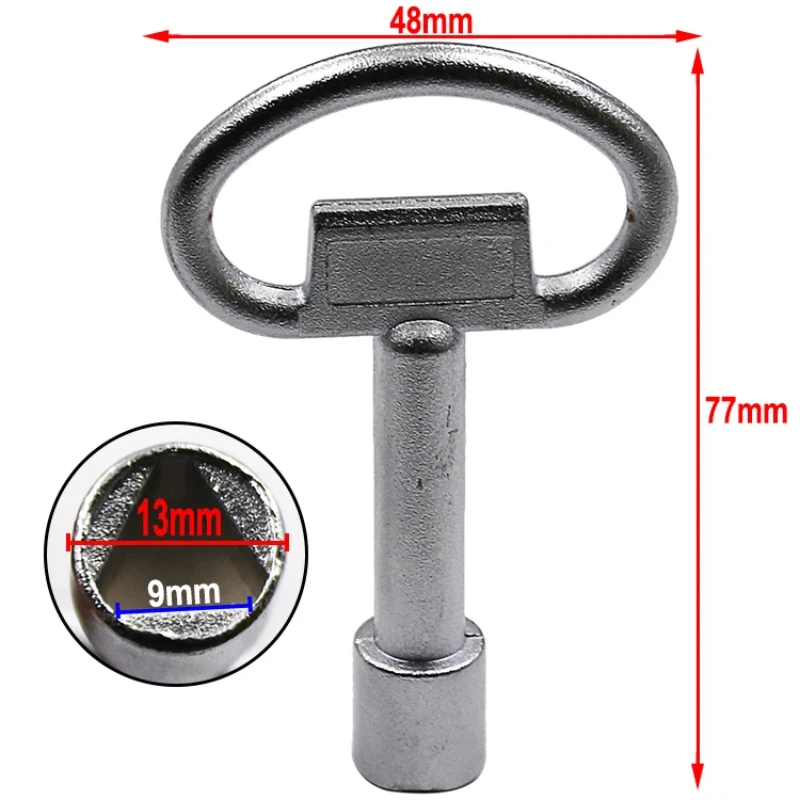 Plumber Keys Triangle for Gas Electric Meter Cabinets Internal Triangle Wrench Tap Water Valve Key Chassis Door Elevator Door