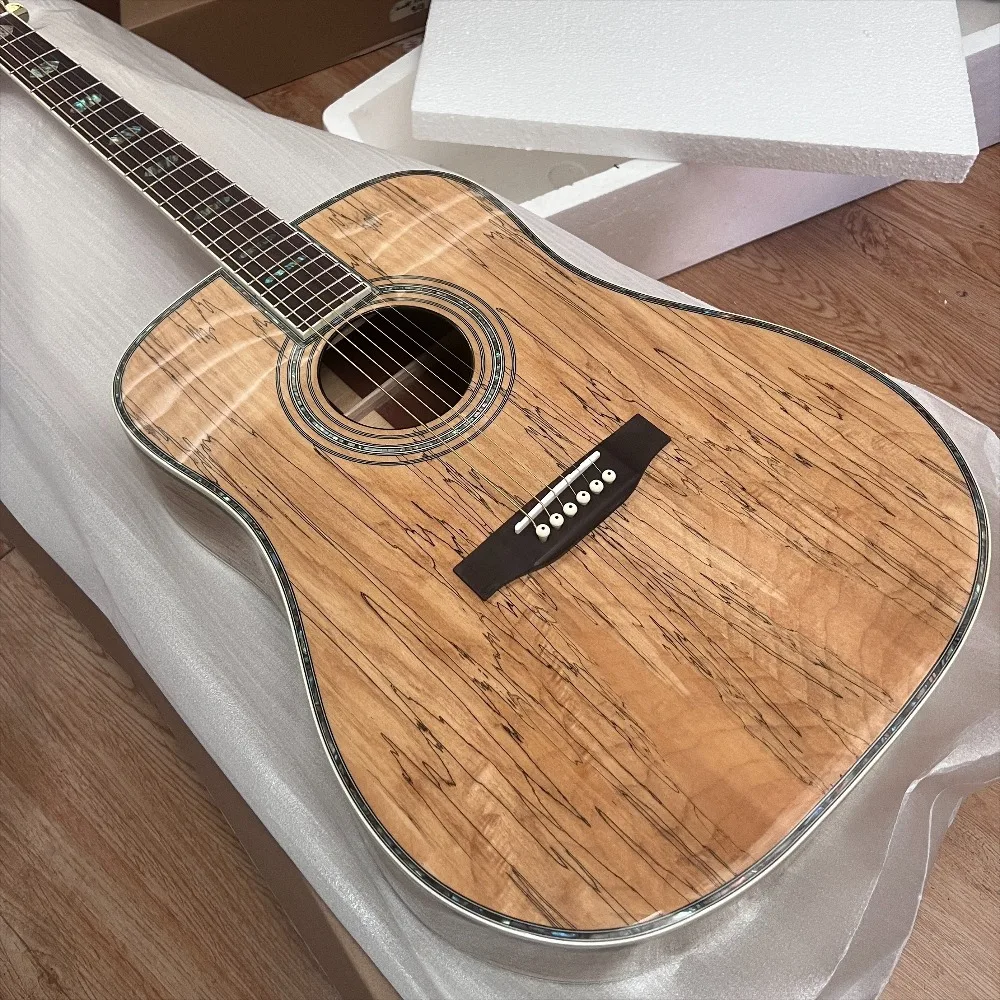Rotten Wood D45 Acoustic Guitar Rosewood Fretboard with Spruce Top Suitable for Band Performances