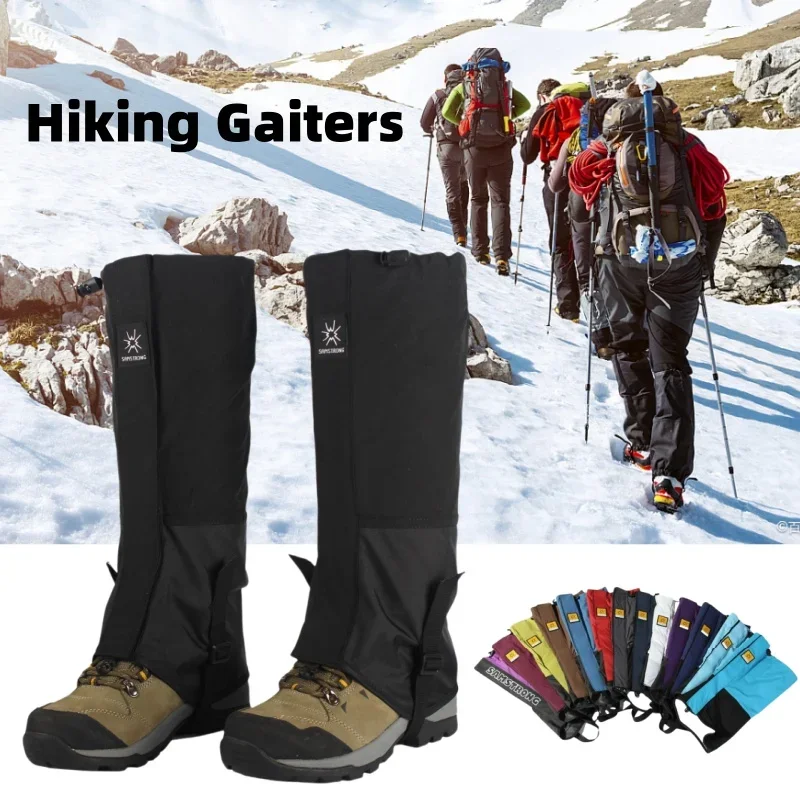 

Waterproof Snowproof Sandproof Leg Gaiters for Hiking Skiing Mountaineering Desert Outdoor Adjustable Anti-Tear Protection