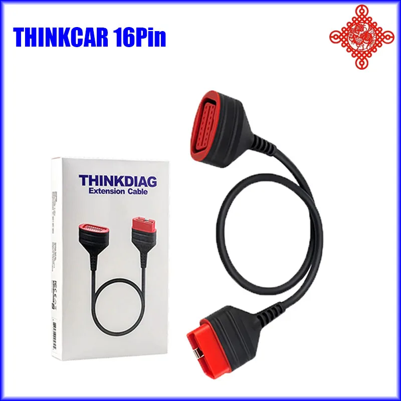 Original THINKCAR Thinkdiag Extension OBD2 Cable For DBSCAR 2/DBSCAR5/Golo Universal 16Pin Male to Female Car Diagnostic Adapter