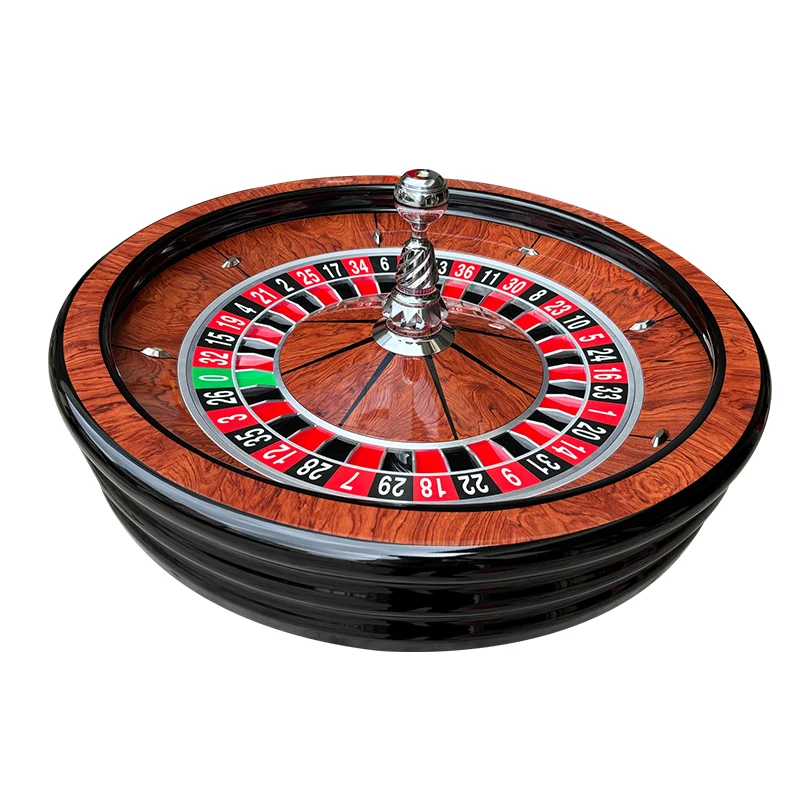 Custom American Roulette Wheel Solid Wooden Mini Casino Roulette Wheel Set for Sale