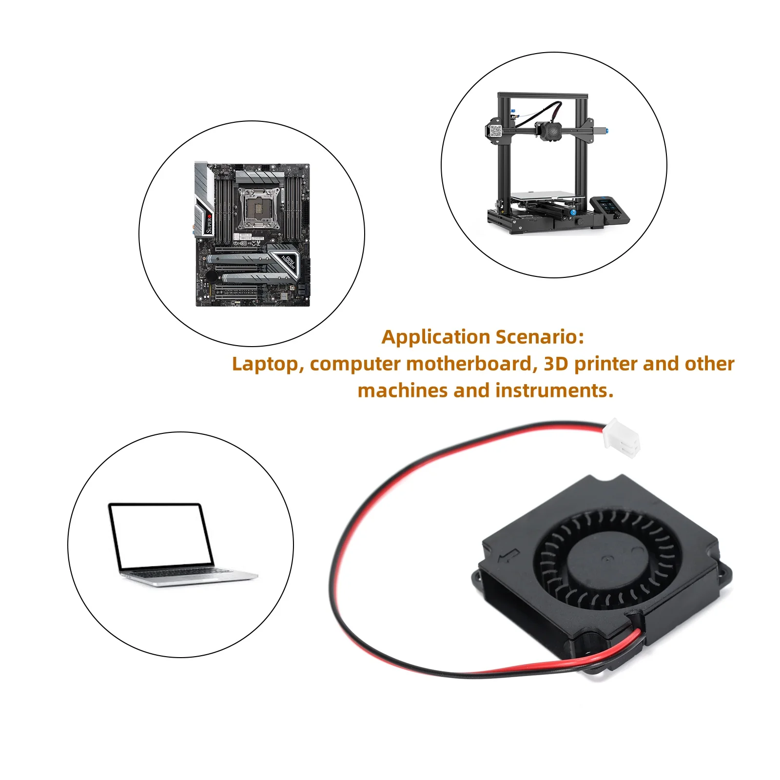 4010 송풍기 선풍기, 5V DC 브러시리스 유압 베어링, 터미널 포함, 노트북, 컴퓨터 마더보드, 3D 프린터용, 40x40x10mm, 2 개