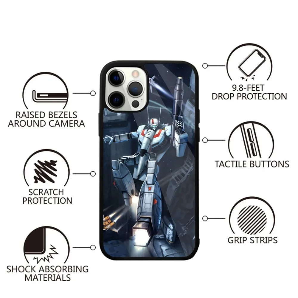 R-Robotech Macross   Phone Case Strong Magnetic For IPhone 15,14,13,Pro,Max,Plus,11,12,Mini For Magsafe Wireless Charging