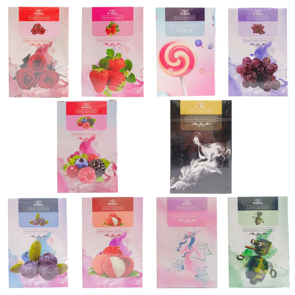 500g 10pcs MOHALA Herbal Hookah Flavors Shisha Fruit Molasses USA Premium  ,NoTobacco and Nicotine Free