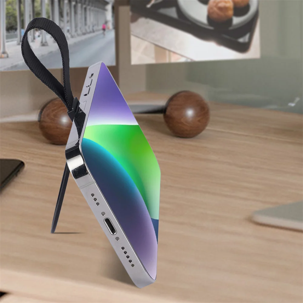 Magnetic Flexible Finger Ring Holder Phone Holder for MagSafe Ring Magnet Cellphone Stand for iPhone 15 14 13 12 Pro Max Samsung