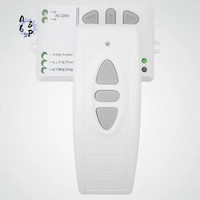 

A68P-JW-T02 Двигатель переменного тока 220 В Беспроводной пульт дистанционного управления Выключатель вверх вниз Стоп Контроллер трубчатого двигателя вперед назад TX RX с фиксацией