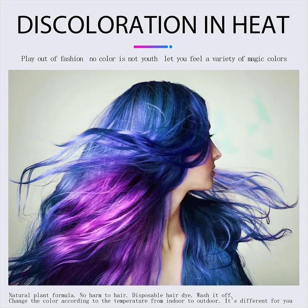 

60ml Color Change Hair Dye Popular Gradient Color Disposable Mermaid Color Changing Hair Dye Dye Cream For Hair Style New