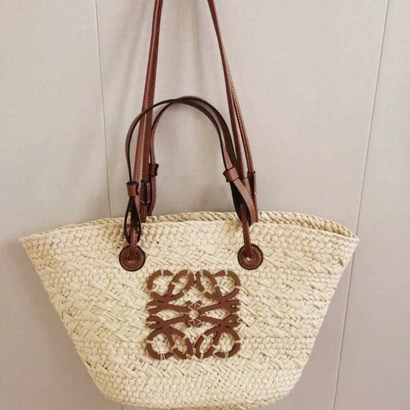 Female Weave Beach Tote Bags Big Underarm Bag for Lady Travel Handbag Large Capacity Woman Fashion Summer Shoulder Bags