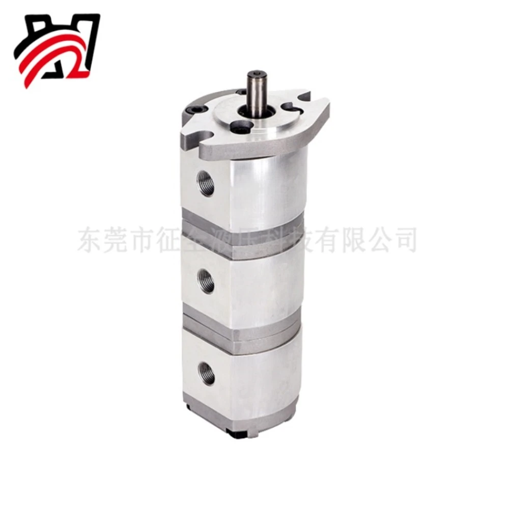 Factory Wholesale Zhengquan HGP-111A Triple Gear Hydraulic Oil Pump High Pressure Durable Stable Operation Hydraulic Pump