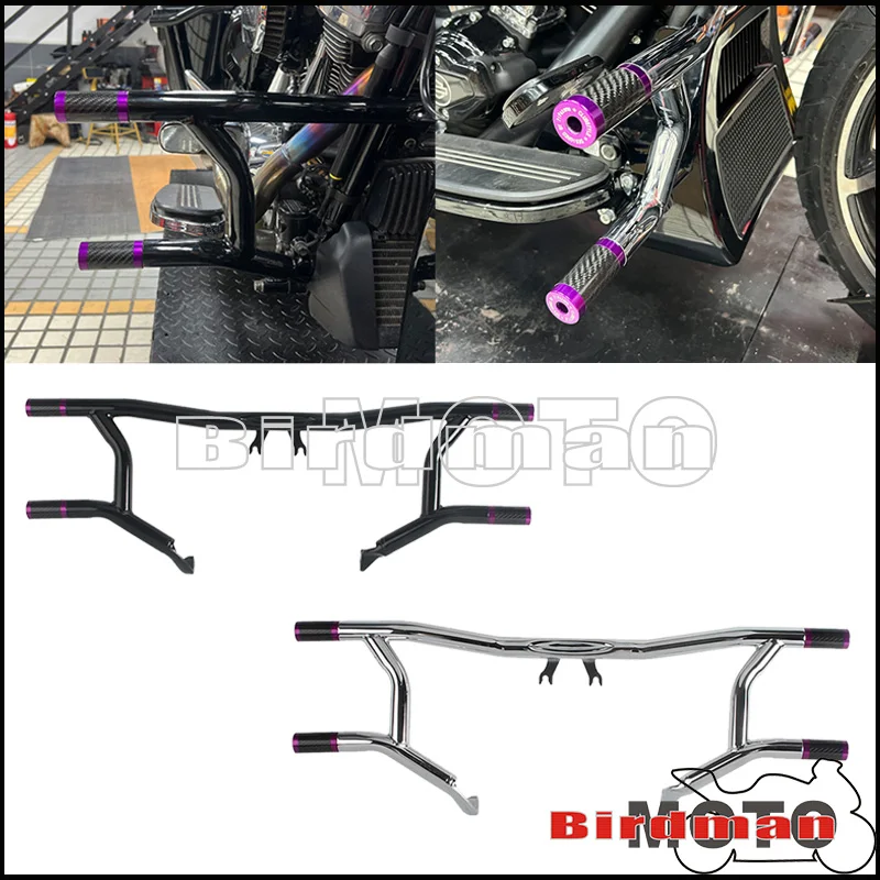 

Защитная дуга (крэш-бар) для мотоцикла Harley Electra Glide FLHTCU FLHTCUL FLHTP FLHTK 2014-2024 с креплением для пассажирских подножек