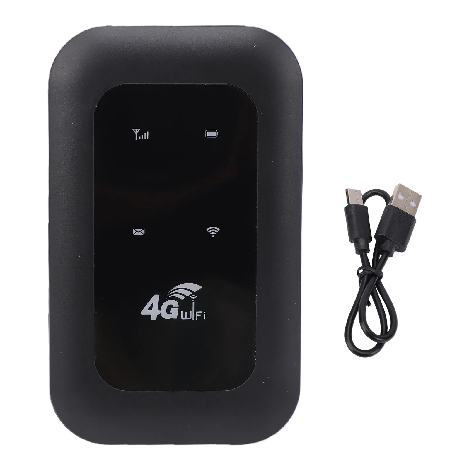 4G LTE Mobile WiFi Router Hotspot Supports 10 Connected Devices for Travel 300Mbps High Speed SIM Card Slot Color LED Display