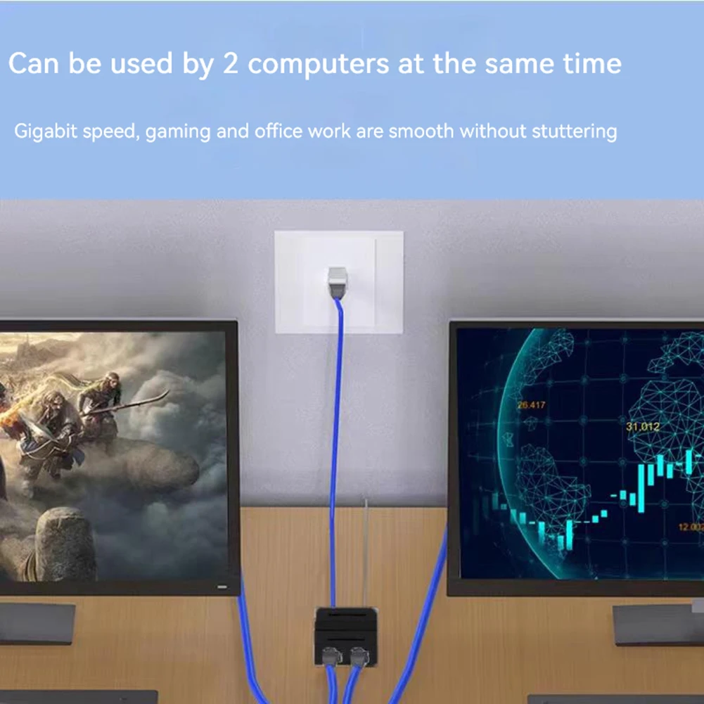 External Network Switcher Splitter RJ45 Connector Coupler Gigabit Network Switch 1000Mbps RJ45 Gigabit Switch for Desktop TV Box