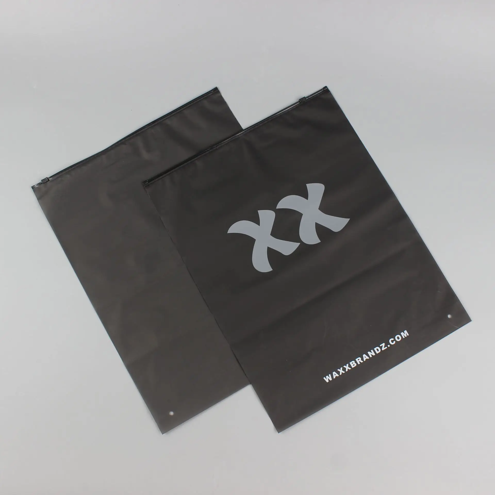 50 custom black transparent frosted zipper bags clothing packaging bags travel storage ziplock bags custom printed logo