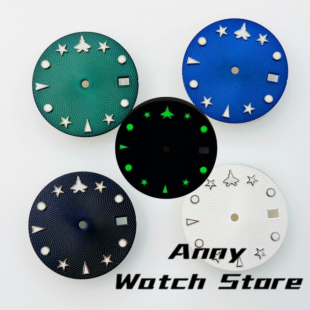 New Designed With Guilloché Dial Star Form Luminous Fit 29mm Suitable for NH35 NH36 Movement