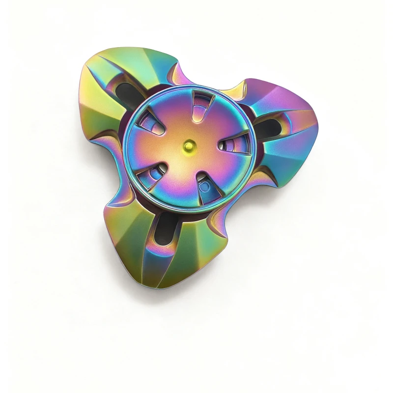 EDC Metal Fidget Spinner Tri-Spinner High-Speed Hand Spinner Stress Relief Toy for Focus Anxiety Adults