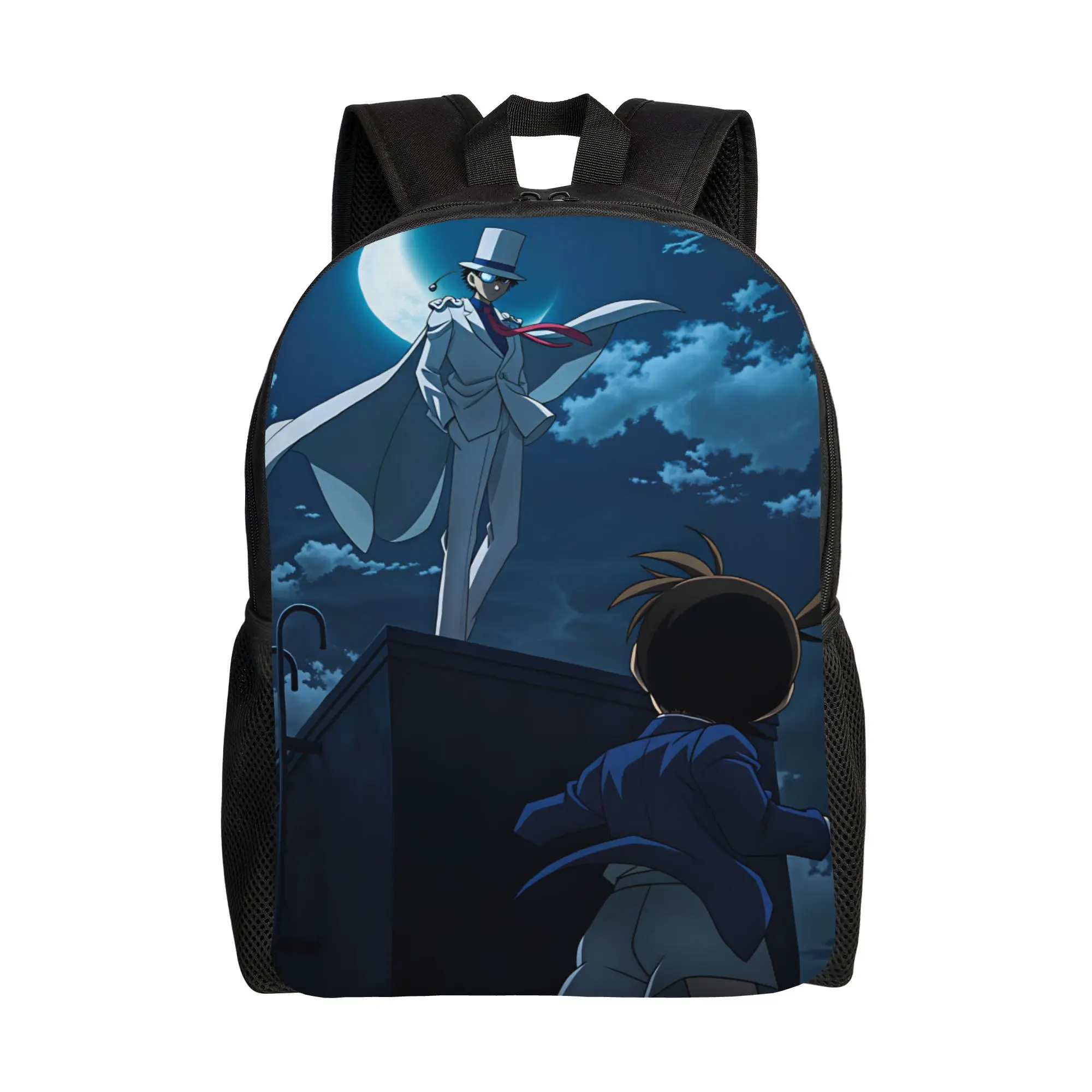 Detectives Conans Backpack Student  Lightweight Backpacks Polyester Elegant High School Bags Travel Design Rucksack