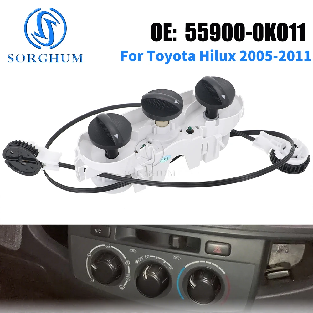 

Car A/C Air Conditioner Assembly AC Control Unit Panel Switch 55900-0K011 For Toyota Hilux 2005 2006 2007 2008 2009 2010 2011