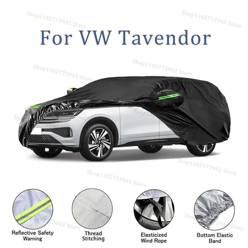 

Для VW Tavendor автомобильный чехол автомобильный водонепроницаемый всепогодный автомобильный полностью внешний чехол-солнцезащитный уличный чехол против царапин