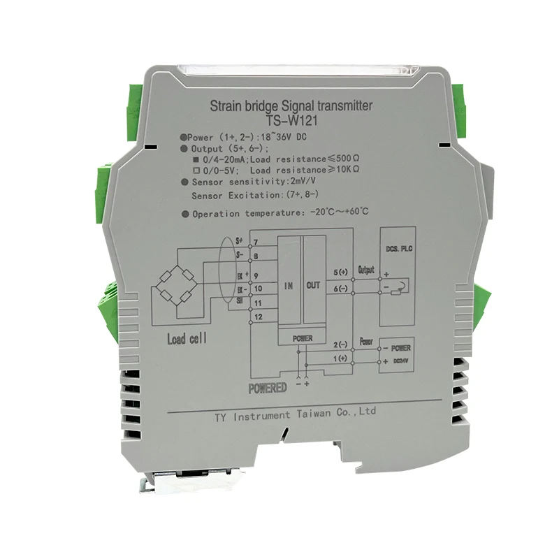 정밀 스트레인 브리지 트랜스미터 4-20mA 0-10V 출력 장력 압축 무게 센서 신호 컨디셔너 산업용 자동차용