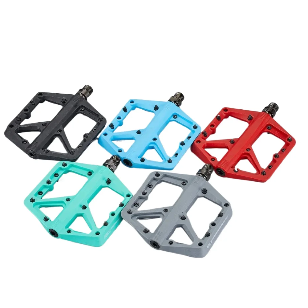 

Ultralight Bicycle Bike Pedals Nylon Fiber Seal Bearings Pedal Anti-slip Big Foot XC AM BMX MTB Road Bike Flat Platform Pedals