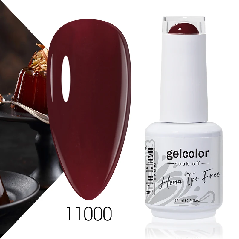 Arte Clavo Red Color Series Nagellack UV Soak Off Lack 15 ml Maniküre Nail Art Langlebiger Hema Tpo Free Gel-Nagellack