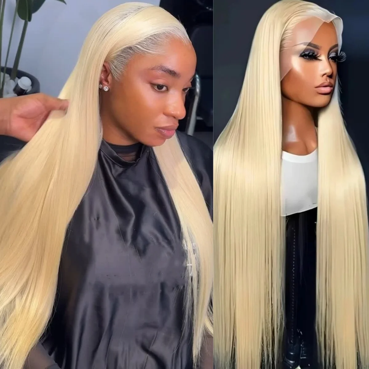 13 × 4 مستقيم شقراء الدانتيل الجبهة الباروكات شعر الإنسان 220 الكثافة قبل قطعها مع شعر الطفل الدانتيل الشفاف شعر مستعار أمامي للنساء 613