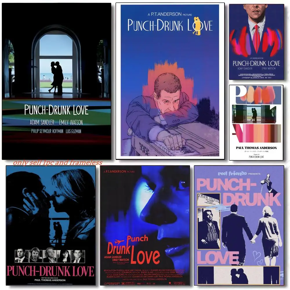 Romantic movies P-Punch-Drunk Love Poster Wall art poster paintings are suitable for clubs living rooms and bedroom