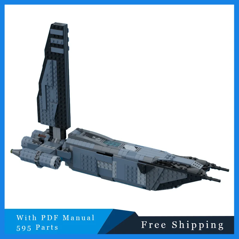 

595 детали MOC богомола модель космического корабля Технология Кирпичи Строительные блоки Модель DIY Сборочные игрушки для детей Фестиваль Подарки на день рождения