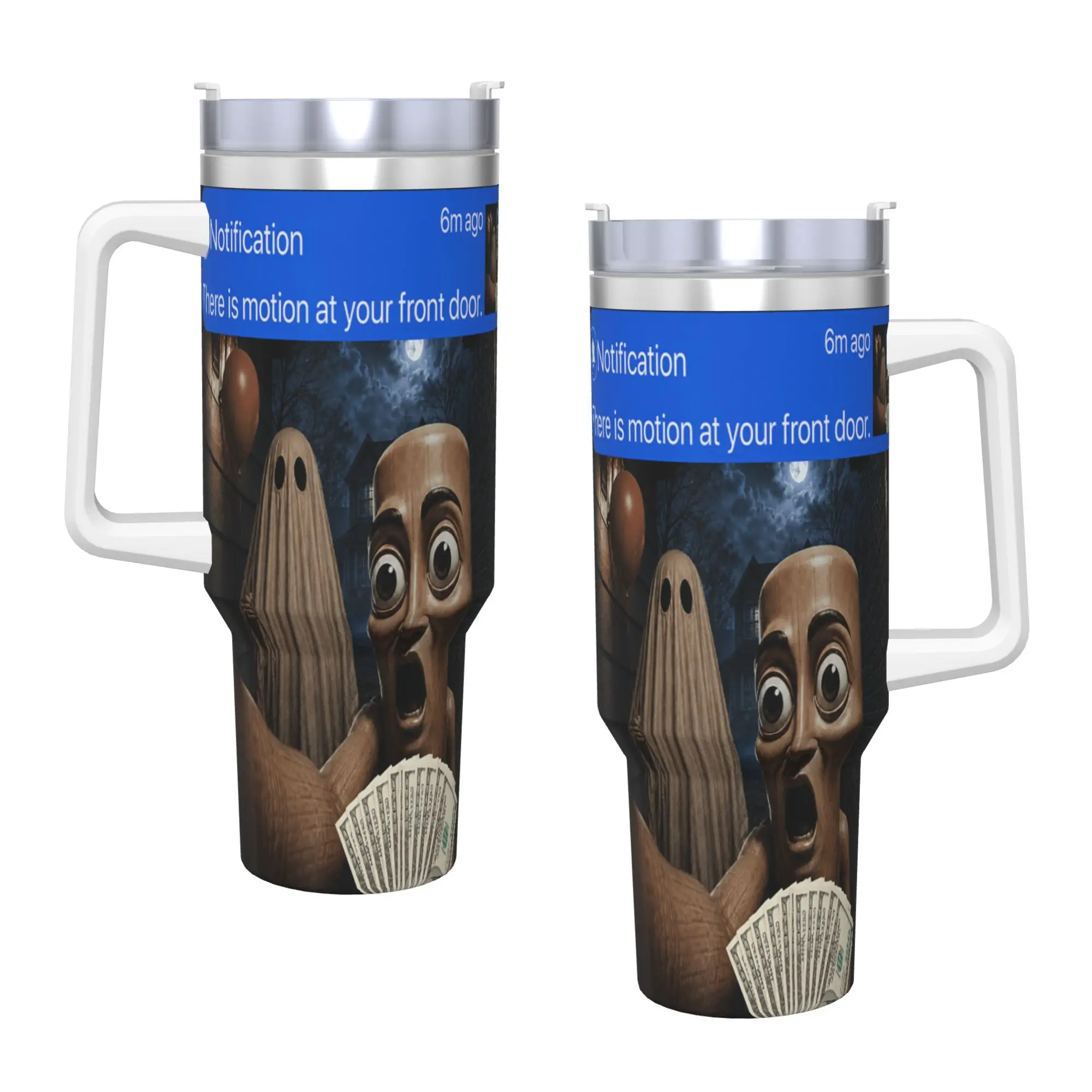Stainless Steel Tumbler Tung Tung Tung Sahur Funny Meme Coffee Mug  Insulated Hot Drinks Mugs Cup Travel Graphic Water Bottle