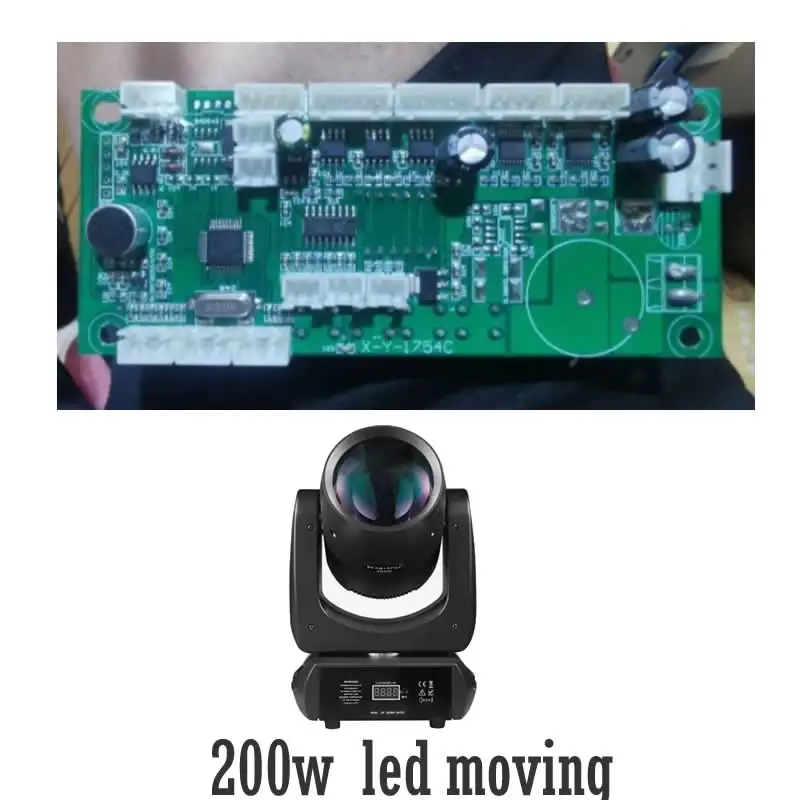 

X-Y-1754C 200 Вт светодиодный светильник с подвижной головкой, материнская плата, основная плата