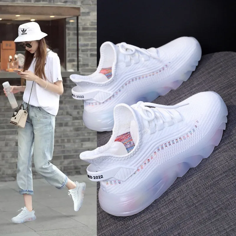 

2025 New Women Casual Sneakers Versatile Breathable Lace-up Sports Shoes for Women Designer Shoes Running Shoes Zapatos De Mujer